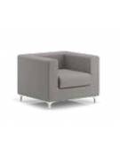 Poltrona attesa 1 posto con struttura portante in multistrato cm 68x72x87h