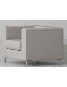 Poltrona attesa 1 posto con struttura portante in multistrato cm 68x72x87h