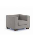 Poltrona attesa 1 posto con struttura portante in multistrato cm 68x72x87h