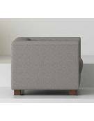 Poltrona attesa 1 posto con struttura portante in multistrato cm 68x72x87h