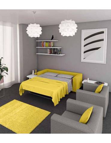 Poltrona attesa 1 posto con struttura portante in multistrato cm 68x72x87h