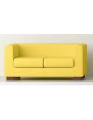 Divano attesa 2 posti con struttura portante in multistrato cm 122x72x87h