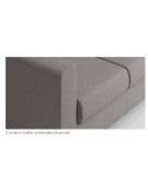 Divano attesa 3 posti con struttura portante in multistrato cm 176x77x77h