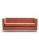 Divano ignifugo in classe 1IM  a 3 posti per ufficio e sale d’attesa-Rivestimento tessuto ignifugo-cm 174x63x68h