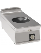 Piano di cottura ad induzione Wok trifase-5kw da banco, 1 zona di cottura - cm 40x90x28h