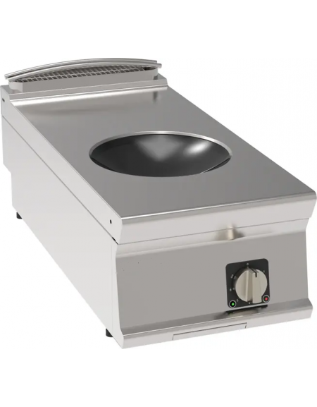 Piano di cottura ad induzione Wok trifase-5kw da banco, 1 zona di cottura - cm 40x90x28h