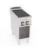 Piano cottura elettrico ad induzione su vano aperto, 2 zone di cottura - potenza tot. 10Kw trifase - cm 40x90x90h
