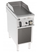 Fry-Top a gas su vano aperto, 1 zona cottura, piastra liscia cm 34,9x69,8, potenza gas Kw 8 - cm 40x90x90h
