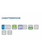 Espositore refrigerato ventilato da banco, vetri dritti - capacità 101 litri - 0° C/ + 12° C - mm 805x438x769h