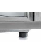 Espositore refrigerato ventilato da banco, vetri dritti - capacità 101 litri - 0° C/ + 12° C - mm 805x438x769h