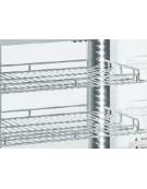 Espositore refrigerato ventilato da banco, vetri dritti - capacità 101 litri - 0° C/ + 12° C - mm 805x438x769h