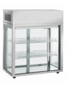 Espositore refrigerato ventilato da banco, vetri dritti - capacità 101 litri - 0° C/ + 12° C - mm 805x438x769h