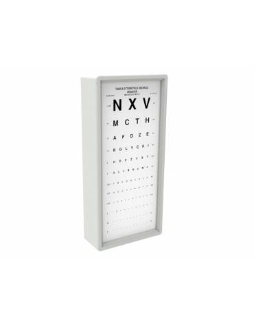 Ottotipo luminoso con schermo costruito in acrilico - cm 29.5x12x67,5h
