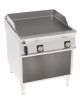 Fry-Top elettrico su vano aperto, 2 zone cottura, piastra liscia cm 74,9x69,8, trifase Kw 12 - cm 80x90x90h