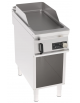 Fry top elettrico su vano aperto, 1 zona cottura, piastra liscia - con controllo elettronico - trifase 6 kw - cm 40x90x90h