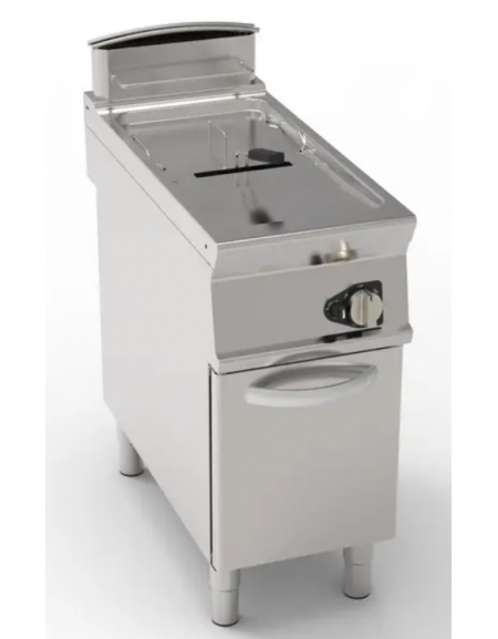 Friggitrice a gas freestanding, 1 vasca con vasca a "V" 17lt - potenza totale 16,5 kw - cm tot. 40x90x90h