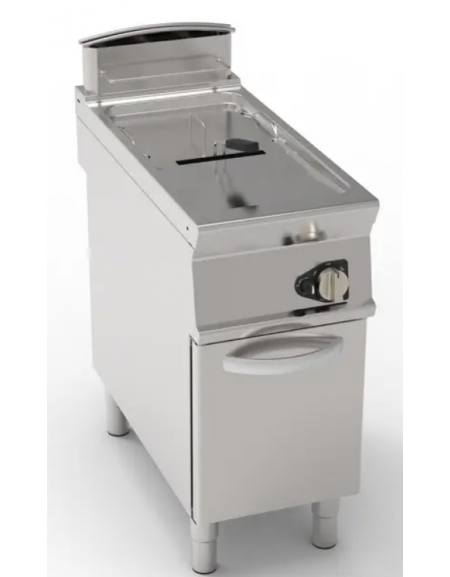 Friggitrice a gas freestanding, 1 vasca con scambiatori di calore - 17lt - Potenza totale 16,5 kw - cm 40x90x90h