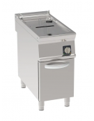 Friggitrice elettrica su mobile trifase-16,5kw - 1 vasca con resistenze rotanti 17Lt. - cm 40x90x90h