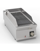 Griglia elettrica a contatto con acqua  da banco, superficie di cottura cm 27,6x64 - potenza 5,4 Kw - cm 40x90x28h