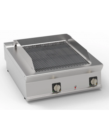 Griglia elettrica a contatto con acqua da banco, superficie di cottura cm 54,5x64 - potenza 10,8 Kw - cm 80x90x28h