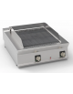Griglia elettrica ad acqua da banco - con cottura diretta su resistenze - 2 zone cottura - trifase 10,8 Kw - cm 80x90x28h