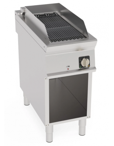 Griglia elettrica a contatto con acqua su vano aperto, superficie di cottura cm 27,6x64 - potenza 5,4 Kw - cm 40x90x90h