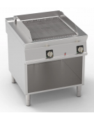 Griglia elettrica a contatto con acqua su vano aperto, superficie di cottura cm 54,5x64 - potenza 10,8 Kw - cm 80x90x90h