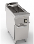Cuocipasta a gas su mobile - 1 vasca GN1/1 da Lt 40 in AISI 316 - potenza totale 15 Kw - cm 40x90x90h