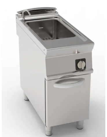 Cuocipasta a gas,1 vasca GN1/1 AISI 316 da 40 litri di capacità - potenza totale 15 kw - cm 40x90x90h