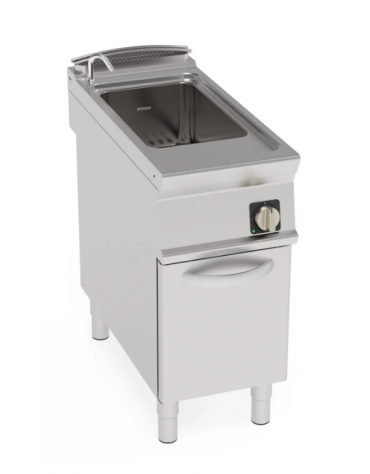 Cuocipasta elettrico trifase-9kw, in acciaio in acciaio inox AISI 316, 1 vasca da 40 litri di capacità - cm 40x90x90h