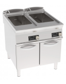 Cuocipasta elettrico trifase-18kw con controllo elettronico, inox AISI 316, 1 vasca da 40+40 litri di capacità - cm 80x90x90h Cuocipasta elettrico trifase-18kw con controllo elettronico, inox AISI 316, 1 vasca da 40+40 litri di capacità - cm 80x90x90h