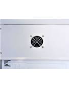 Armadio refrigerato in ABS colore acciaio con interno in termoformato - refrigerazione Roll-Bond - cm 77,5x75,6x190h