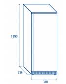 Armadio frigorifero Lt. 380