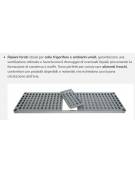 Scaffale in acciaio inox con ripiani in polietilene cm 70x40x200h
