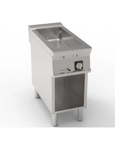 Bagnomaria elettrico da banco trifase - 3kw su vano aperto, 1 vasca AISI 304 - GN1/3 dim. cm 30,8x68,6x16h - cm 40x90x90h