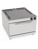 Base forno elettrico statico - camera cm 57,5x65x30h, capacità teglie 4xGN2/1 - trifase Kw 5,3 - cm 80x90x60h