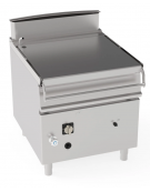 Brasiera a gas ribaltabile con sollevamento motorizzato con vasca inox, 1 vasca cm 72x61x22,5h capacità 80lt - cm 80x90x90