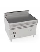 Brasiera a gas ribaltabile con sollevamento motorizzato con vasca inox, 1 vasca cm 110x61x22,5h con cap. 120lt - cm 120x90x90h