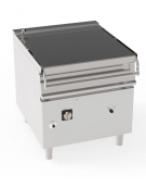Brasiera elettrica ribaltabile motorizzato con vasca inox AISI 304, 1 vasca cm 72x61x22,5 - capacità 80lt - 10kw - cm 80x90x90h