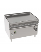 Brasiera elettrica ribaltabile manuale con vasca inox AISI 304, 1 vasca cm 110x61x22,5 - capacità 120lt - 15kw - cm 120x90x90h