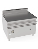 Brasiera elettrica ribaltabile motorizzato con vasca inox AISI 304, 1 vasca cm 110x61x22,5 - capacità 120lt - 15kw - cm 120x90x9