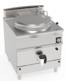 Pentola a gas INDIRETTA, 1 vasca capacità 100 Lt. cm Ø60xh41,5 - potenza totale 21kw - cm 80x90x90h
