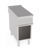 Piano di lavoro neutro in acciaio inox AISI 304 su vano aperto - senza cassetto - cm 40x90x90h