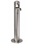 Posacenere a colonna laccato grigio antracite - Ø cm 30x70 h