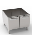 Vano neutro in acciaio inox AISI 304 con 2 porte, vano cm 77x76,1x39,5h - dimensioni totali cm 80x76,5x57h