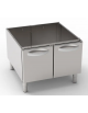 Vano neutro in acciaio inox AISI 304 con 2 porte, vano cm 77x76,1x39,5h - dimensioni totali cm 80x76,5x57h