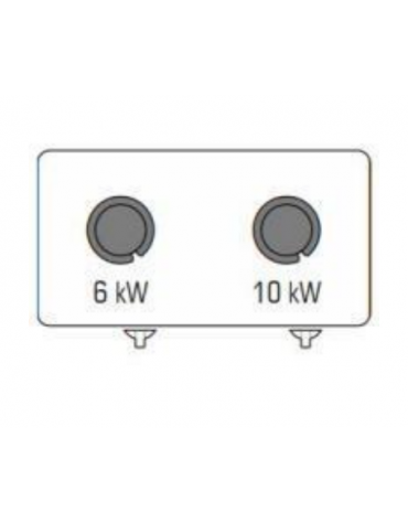 Cucina a gas 2 fuochi su vano aperto, potenza fuoco aperto 1X5,5kw +1x9kw - cm 80x45x90h