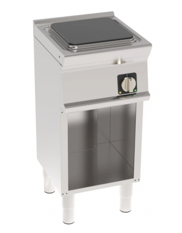 Cucina elettrica monofase-4kw, 1 piastra cm 30x30 su vano aperto - cm 40x45x90h