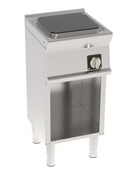 Cucina elettrica monofase-4kw, 1 piastra cm 30x30 su vano aperto - cm 40x45x90h