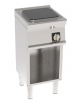 Cucina elettrica in acciaio Inox su vano aperto, 1 piastra ermetica quadrata cm 30x30 - potenza 4 Kw monofase - cm 40x45x90h